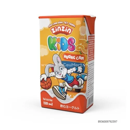 SỮA CHUA UỐNG TIỆT TRÙNG ZINZIN HƯƠNG CAM 110ML SỮA CHUA UỐNG TIỆT TRÙNG ZINZIN HƯƠNG CAM 110ML