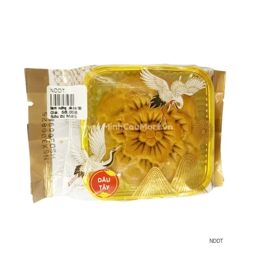 Bánh Trung Thu Nướng Minh Cầu Dâu Tây 150G Bánh Trung Thu Nướng Minh Cầu Dâu Tây 150G