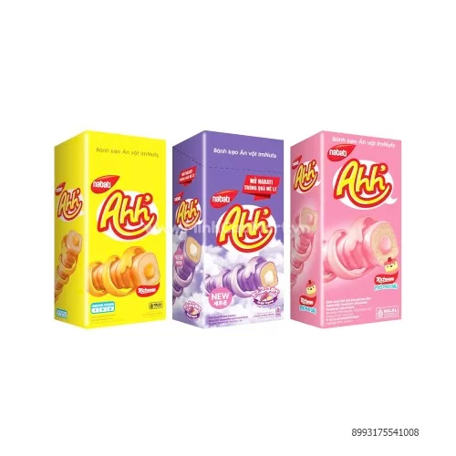 Bánh Xốp các vị Ahh 16g  Bánh Xốp các vị Ahh 16g
