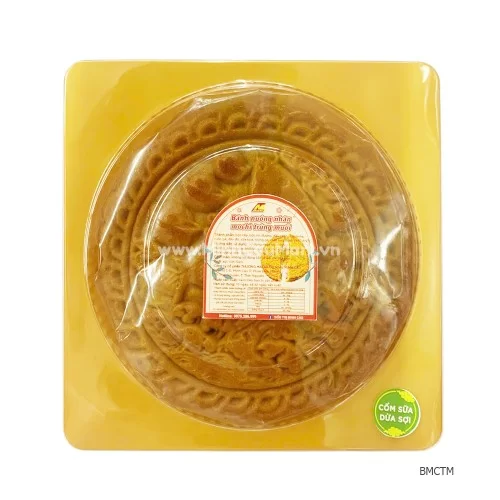 Bánh trung thu Mochi trứng muối cốm sữa dừa sợi 300g Bánh trung thu Mochi trứng muối cốm sữa dừa sợi 300g