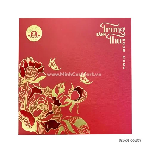 Bánh trung thu cao cấp Bảo Minh sen hạnh phúc 4bánh