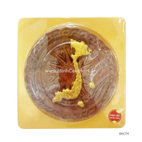 Bánh trung thu Mochi trứng muối thấp cẩm truyền thống 300gr Bánh trung thu Mochi trứng muối thấp cẩm truyền thống 300gr