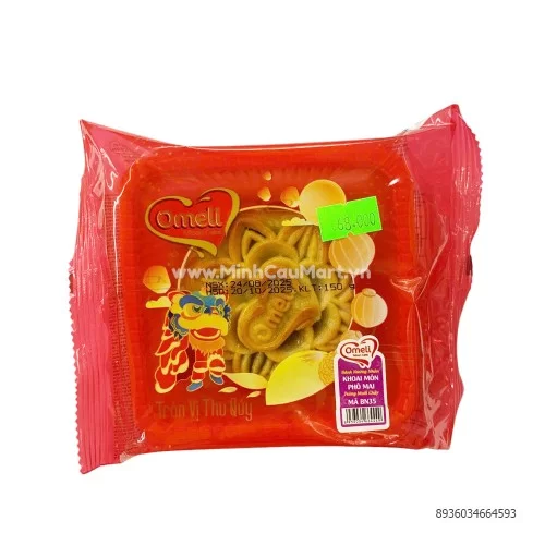 Bánh nướng nhân khoai môn phô mai trứng muối Omeli 150g  Bánh nướng nhân khoai môn phô mai trứng muối Omeli 150g