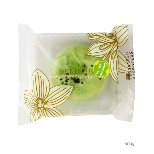 Bánh trung thu Minh Cầu nhân hạt sen trà xanh 3Q 100g Bánh trung thu Minh Cầu nhân hạt sen trà xanh 3Q 100g