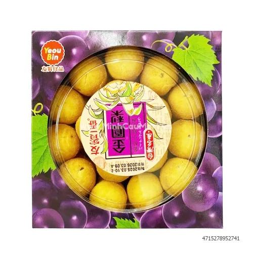 Bánh dứa vị nho Yeou Bin Mini 470g   Bánh dứa vị nho Yeou Bin Mini 470g