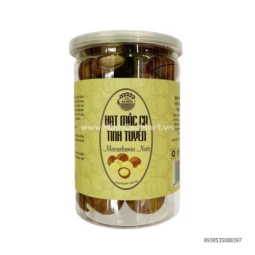 Hạt macca có vỏ lọ 350g Hạt macca có vỏ lọ 350g