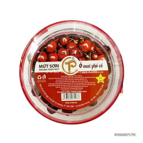 Mứt sơri - Ô mai phố cổ hộp 180g