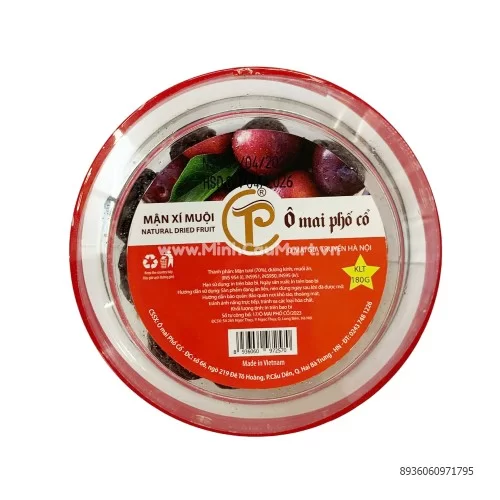 Mận xí muội - Ô mai phố cổ 180gr Mận xí muội - Ô mai phố cổ 180gr