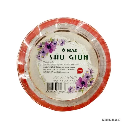 Ô mai Sấu Giòn 180gr Ô mai Sấu Giòn 180gr