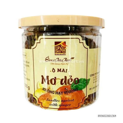 Ô mai mơ dẻo không hạt Tiến Thịnh 200g      