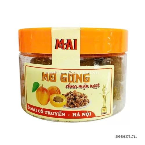 Ô mai mơ gừng Tân Việt 120/150gr Ô mai mơ gừng Tân Việt 120/150gr