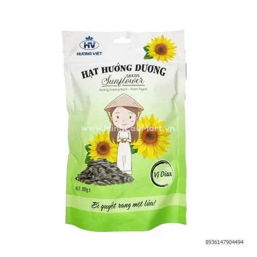 Hạt hướng dương Hương Việt vị dừa 300gr Hạt hướng dương Hương Việt vị dừa 300gr