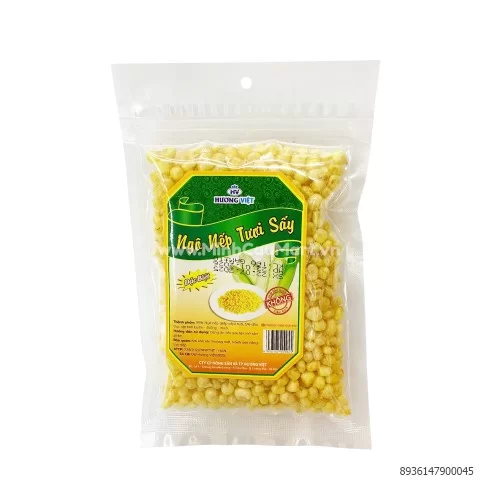 Ngô nếp tươi sấy Hương Việt 160g  Ngô nếp tươi sấy Hương Việt 160g