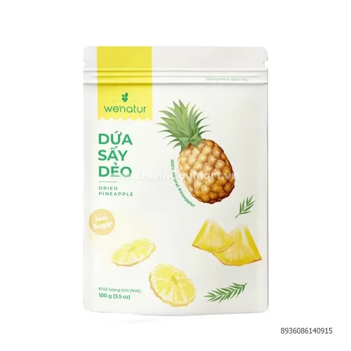 Dứa sấy dẻo 100g Dứa sấy dẻo 100g
