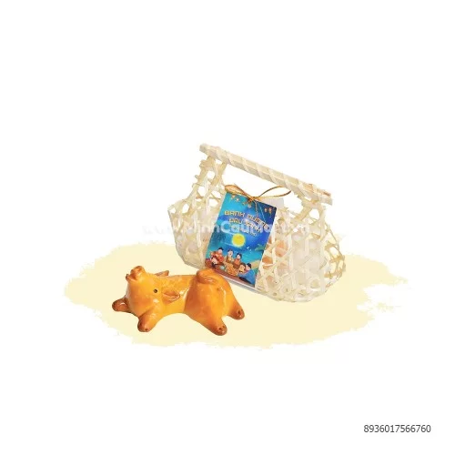 Bánh nướng đâuh xanh heo nặn gió tre Bảo Minh 250Gr