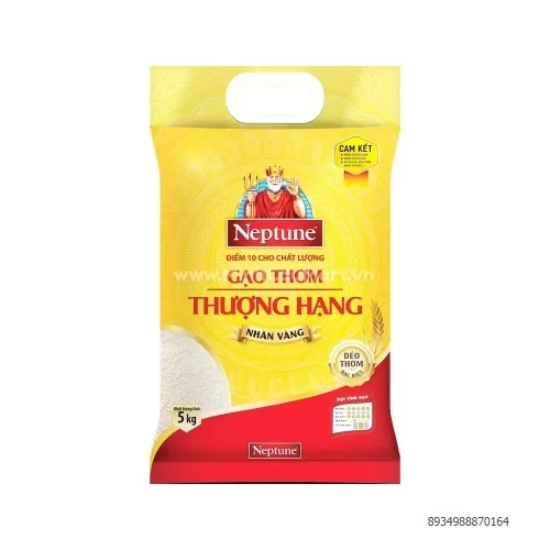 Gạo Thơm Neptune Nhãn Vàng 5kg
