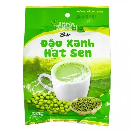 Bột đậu xanh hạt sen Lifes Good 300g  Bột đậu xanh hạt sen Lifes Good 300g