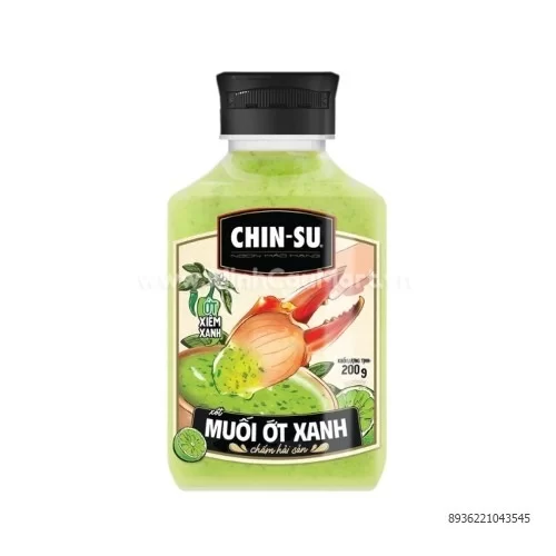 Xốt muối ớt xanh Chinsu 200g Xốt muối ớt xanh Chinsu 200g