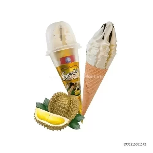 Kem Ốc Quế Vị Sầu Riêng Socola Snow Baby 60ML