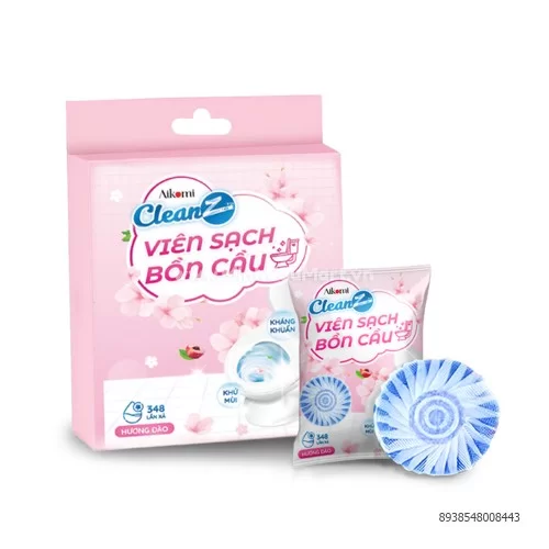 Viên Sạch Bồn Cầu CleanZ Hương Đào 50G * 4 Viên Viên Sạch Bồn Cầu CleanZ Hương Đào 50G * 4 Viên
