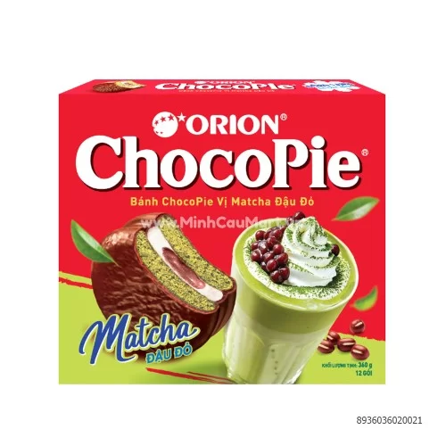 Bánh orion choco-pie 360gr Matcha Đậu Đỏ Bánh orion choco-pie 360gr Matcha Đậu Đỏ