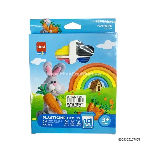 Đất nặn Deli 10 màu EH711-10