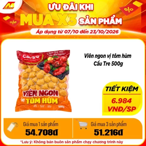 Viên ngon vị tôm hùm Cầu Tre 500g
