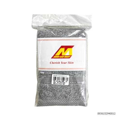 Khăn Mặt Cotton 30X50 - CE00171 Màu Xám