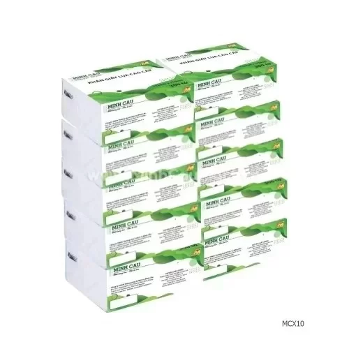 Lốc 10 gói giấy ăn Minh Cầu xanh 300 tờ