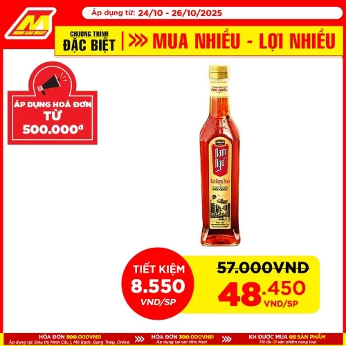 Nước mắm CHIN-SU Phú Quốc 32gN/L 500ml Nước mắm CHIN-SU Phú Quốc 32gN/L 500ml