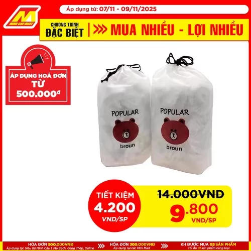 Túi Bọc Thực Phẩm Hình Gấu