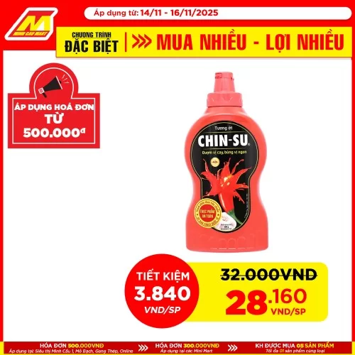 Tương ớt Chinsu 500ml 