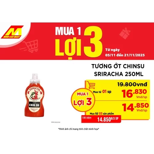 Tương ớt Chinsu Sriracha 250ml
