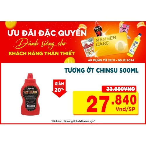 Tương ớt Chinsu 500ml 