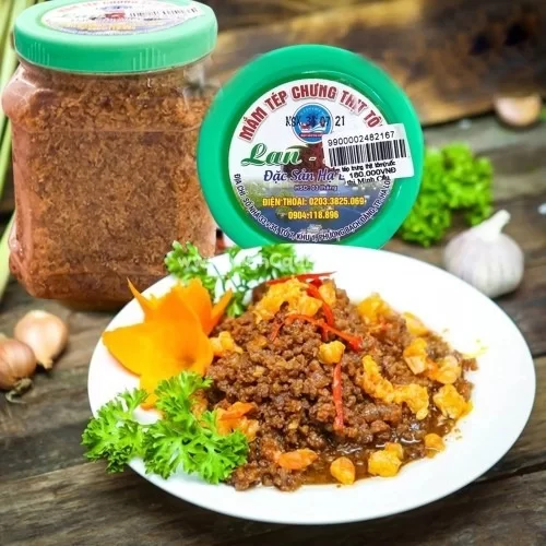 Mắm Tép Trư­ng Thịt Tôm (ruốc Tôm)Lan Làn 500Gr
