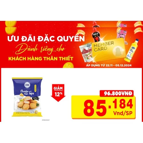 Đậu hũ cá phô mai EB 500g 