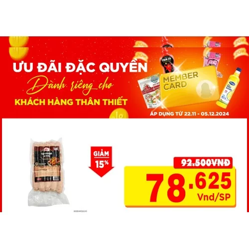 Lạp sườn Hà khẩu 625GR