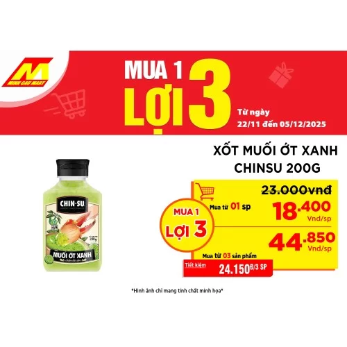 Xốt muối ớt xanh Chinsu 200g
