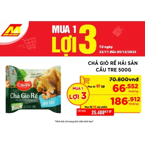 Chả Giò rế hải sản Cầu tre 500g