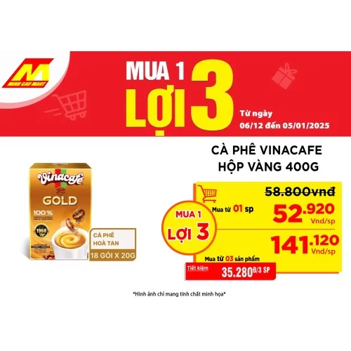 Cà Phê Vinacafe Hộp Vàng 400G