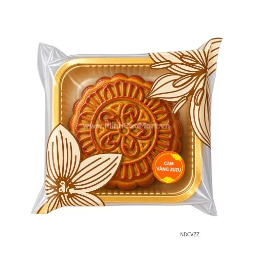 Bánh Trung thu Minh Cầu nướng,dẻo nhân Cam vàng ZuZu 150g