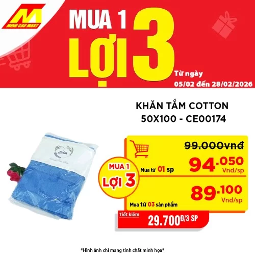 Khăn Tắm Cotton 50X100 - CE00174