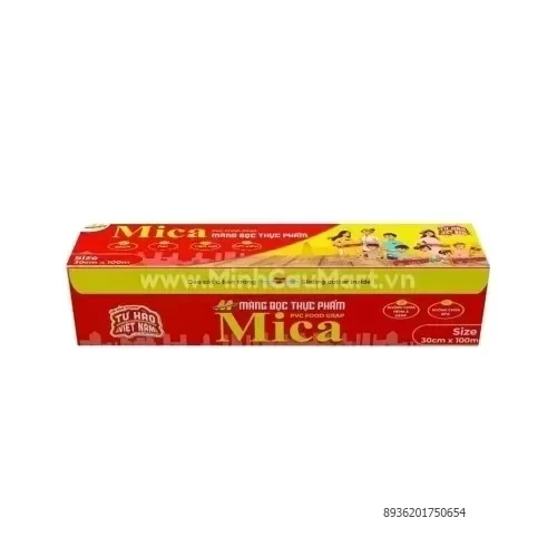 Màng bọc thực phẩm PVC nhãn hiệu Mica basic 30cm x 100m