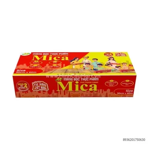 Màng bọc thực phẩm PVC nhãn hiệu Mica advanve 30cm x 60cm
