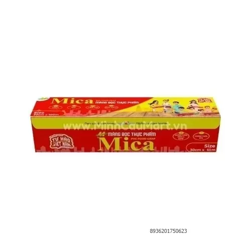 Màng bọc thực phẩm PVC nhãn hiệu Mica basic 30cm x 60m