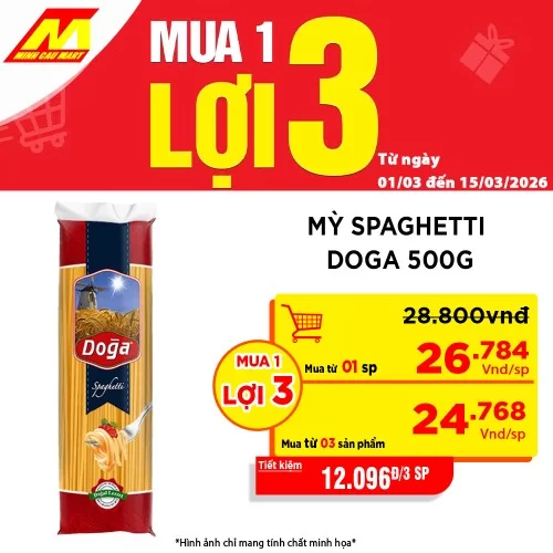 Mỳ Spaghetti Doga 500g
