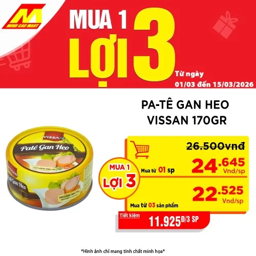 Pa-tê Gan Heo Vissan 170Gr