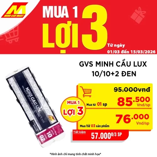 Giấy Vệ Sinh Minh Cầu Lux Xanh Than 12 Cuộn * 5 Lớp