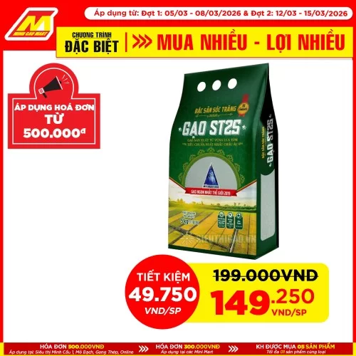Gạo ST 25 Sóc Trăng 5KG
