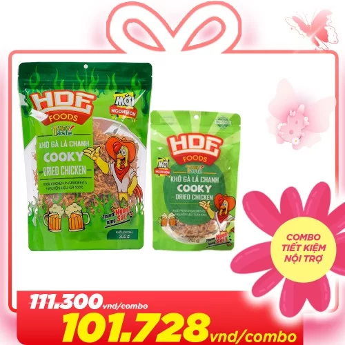 Combo khô gà Cooky 300G tặng gói 25g